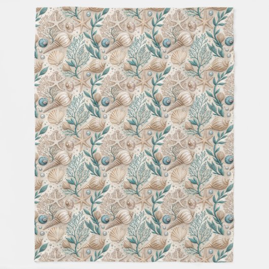 Soft Stylish Coastal Blanket Nautical Zuhause Acce Fleecedecke (Vorderseite)