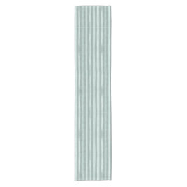 Soft Stylish Duck Egg Blue Striped Cottage Kurzer Tischläufer