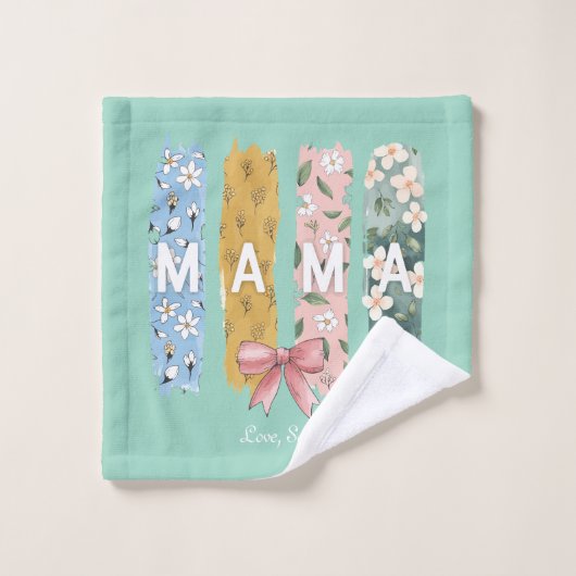 Soft & Stylish Mama Handtuch Set - Personalisierte (Waschlappen)