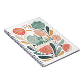 Soft Summer Floral Spiral Photo Notebook Notizblock (Rechte Seite)