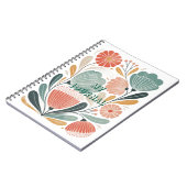 Soft Summer Floral Spiral Photo Notebook Notizblock (Linke Seite)