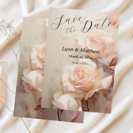 Soft Summer Rose, Elegante Hochzeit Save The Date