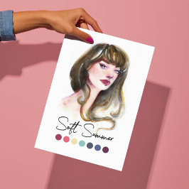 Soft Summer Type Saisonfarbenanalyse Art Poster