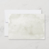 Soft Sunflowers Boho Herz Hochzeit Drei Abendessen RSVP Karte (Rückseite)