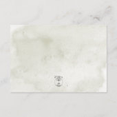 Soft Sunflowers Boho Herz Hochzeit Empfang Begleitkarte (Rückseite)