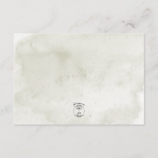 Soft Sunflowers Boho Herz Hochzeit Empfang Begleitkarte (Rückseite)