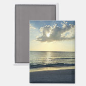 Soft Sunrise on the Coast Magnet (Vorderseite/Rückseite)