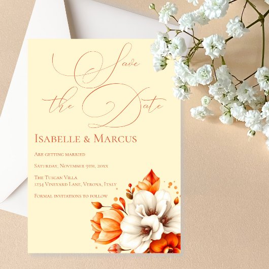 Soft Sunset Glow Save the Date Hochzeit Einladung