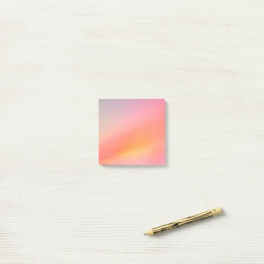 Soft Sunset Gradient Post-it Notes - Dreamy Pastel Klebezettel (Auf Schreibtisch)