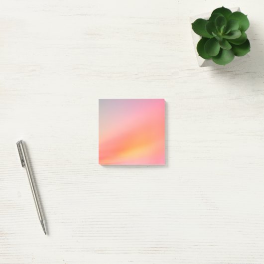 Soft Sunset Gradient Post-it Notes - Dreamy Pastel Post-it Klebezettel (Büro)
