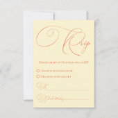 Soft Sunset Hues UAWG Response Card RSVP Karte (Vorderseite)