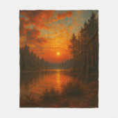 Soft Sunset Light Fleecedecke (Vorderseite)