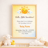 Soft Sunshine Baby Shower Einladung
