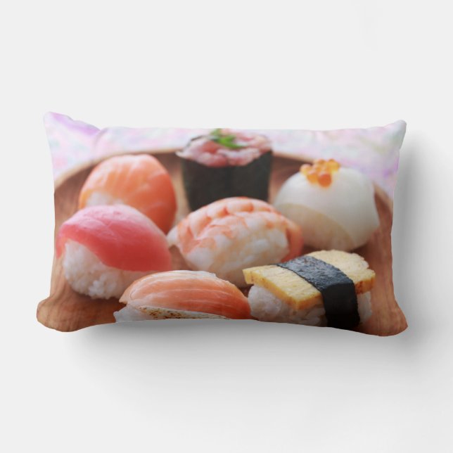 Soft Sushi Delight Cushion – Cute & Cozy Lendenkissen (Vorderseite)