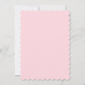 Soft Sweet Blush Pink Lace Coquette Babydusche Einladung (Rückseite)