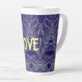 Soft Swirls Love (Purple) Milchtasse (Rechte Ecke)