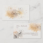 Soft Tan und Grau Visitenkarte (Vorne/Hinten)