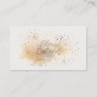 Soft Tan und Grau Visitenkarte