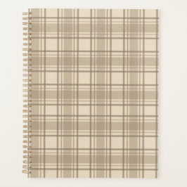 Soft Tartan Planner Planer
