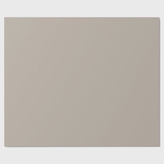 Soft Taupe Stone Solid Geschenkpapier (Flach)