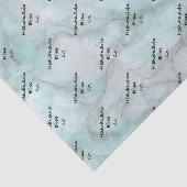 Soft Teal Green Marble Seidenpapier (Ausschnitt)