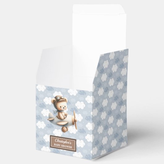 Soft Teddy Bär Pilot Baby Dusche Leckerei Box Idee Geschenkschachtel (Geöffnet)