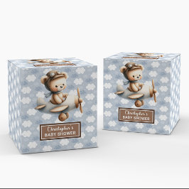 Soft Teddy Bär Pilot Baby Dusche Leckerei Box Idee Geschenkschachtel