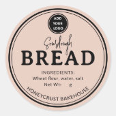 Soft Terracotta Bakery Sourdough Bread Sticker (Vorderseite)