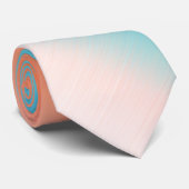 Soft Toned Orange Blue Krawatte (Gerollt)