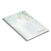 Soft Trees & Blätter Notebook Notizblock (Rechte Seite)
