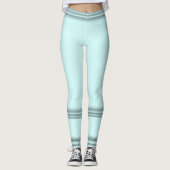 Soft Trendy Silver Blue Leggings (Vorderseite)