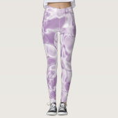 Soft Trendy Silver Lila Leggings (Vorderseite)