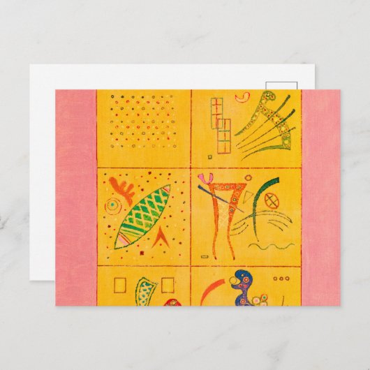 Soft Trifles, 1937 von Wassily Kandinsky Postkarte (Vorne/Hinten)