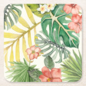 Soft Tropics Rechteckiger Pappuntersetzer (Vorderseite)