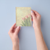 Soft Tulips auf Vintagem Papier Flyer (Gruppe)