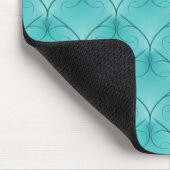 Soft Turquoise Unparallele Elegance Mousepad (Ecke)