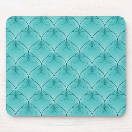 Soft Turquoise Unparallele Elegance Mousepad (Vorne)
