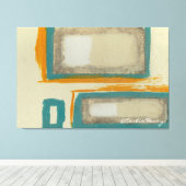 Soft und Bold Rothko Inspiriert Abstrakt Leinwanddruck (Insitu (Holzboden))