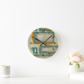 Soft und Bold Rothko Inspiriert Abstrakt Runde Wanduhr (Zuhause)