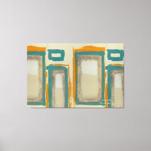 Soft und Bold Rothko Inspiriert Vertikal Abstrakt Leinwanddruck (Vorderseite)