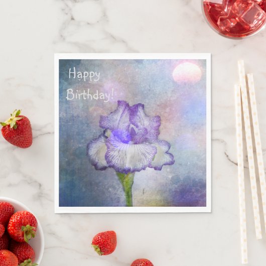 Soft und Hübsche Iris Serviette (Beispiel)