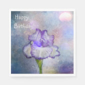 Soft und Hübsche Iris Serviette (Vorderseite)