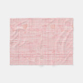 Soft Valentine Gingham Fleece Baby Blanket (Vorderseite (Horizontal))