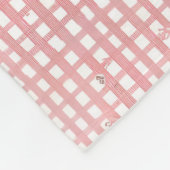 Soft Valentine Gingham Fleece Baby Blanket (Ecke)