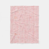 Soft Valentine Gingham Fleece Baby Blanket (Vorderseite)