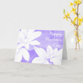 Soft Verlasse Lila "Muttertag"-Kartenvordertext Karte (Gelbe Blume)
