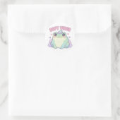 Soft Vibes Frosch Aufkleber Süßer lächelnder Frosc (Tasche)