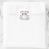 Soft Vibes Frosch Aufkleber Süßer lächelnder Frosc (Tasche)