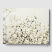 Soft-Vintage Gipskraut-Hochzeit Gästebuch (Rückseite)