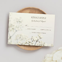 Soft Vintages Gipskraut Hochzeit RSVP